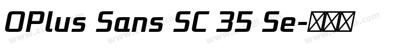 OPlus Sans SC 35 Se字体转换